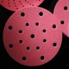 Pink ceramic sanding discs,5 inches,sandpaper,6 inches,125mm,150mm