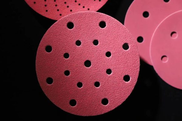 Pink ceramic sanding discs,5 inches,sandpaper,6 inches,125mm,150mm