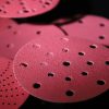 Pink ceramic sanding discs